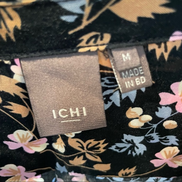 ICHI floral blouse size medium - Picture 7 of 7
